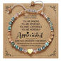 yupoxiu Inspirational Gifts for Women Birthday - Healing Natural Stone Bracelets, Thinking of You Get Well Soon Gifts for Women Friend Sister - style: B-Appreciated