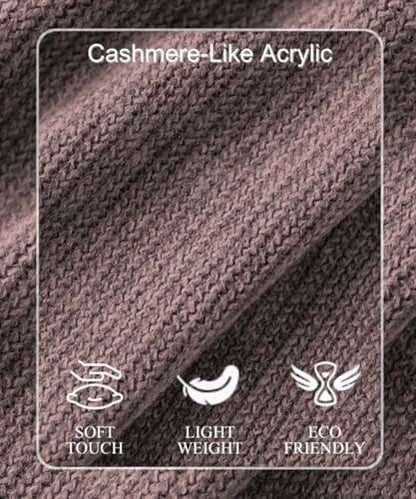 Ferand Shawl Wraps for Women, Cozy Lightweight Poncho Cape with Pockets, Warm for Fall Winter Travel - color: Light Pink