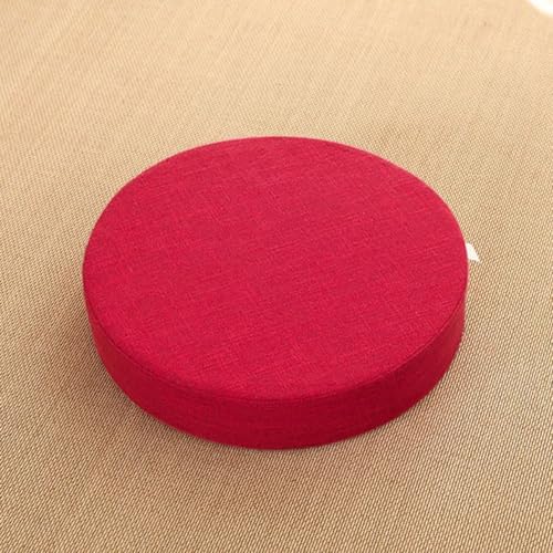 40x6cm Yoga Meditation Cushion Meditation Pillows Japanese Tatami Mat Zafu Meditation Cushion Round Yoga Seat Cushion(red) - color: Red