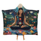 Seven Chakra Yoga Meditation Wearable Blanket Warm Cozy Throw Blanket Oversized Hooded Cape for Men Women - size: 50"x60"