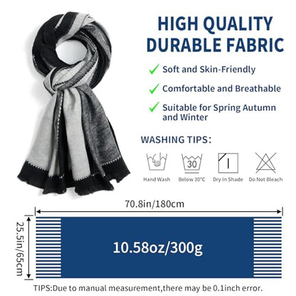 QIUTIMIY Pashmina Shawl Wraps for Womens Winter Scarf Reversible Pattern Designer Ladies Shawls and Wraps for Evening Dresses - color: Flower11-black White