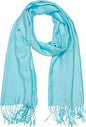 Sakkas 78" X 28" Rayon from Bamboo Soft Solid Pashmina Feel Shawl/Wrap/Stole - color: Aqua