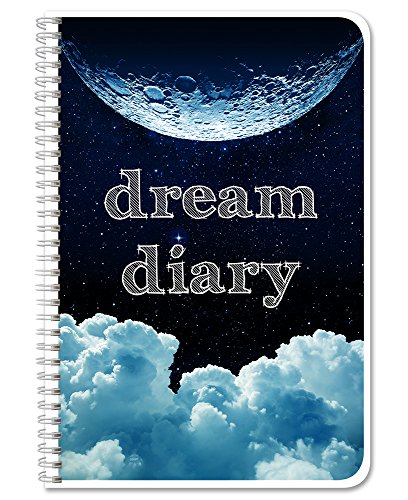 BookFactory Dream Diary/Dream Journal/Log Book- 120 Pages - 6'' x 9'', Durable Thick Translucent Cover, Wire-O Binding (Made in USA) - size: 6" x 9", style: Dream
