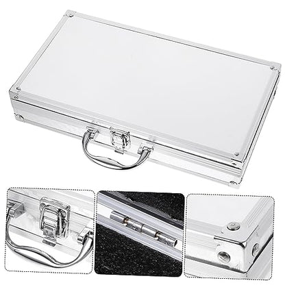 Toddmomy Aluminum Alloy Toolbox Portable Carrying Case Hard Shell Storage Briefcase for Men Case