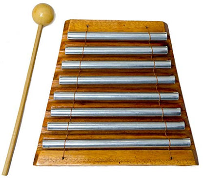 Meditation Chime Energy Chime Wood Percussion Chakra Chime, 8 Bars, Xylophone - PROFESSIONAL SOUND- JIVE® FEDERAL (TM) BRAND - size: 9"