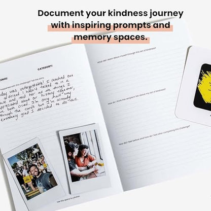 The Kindness Challenge Journal - Guided Notebook Companion for Scratch-Off | 30 Reflection Prompts for Acts of Kindness | Softcover with Writing Prompts by Jimmy Darts - style: Journal
