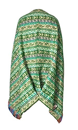 Tibetan Meditation Shawl 100% Yak Wool Handloom Thickened Geometric Open Shawl Cloak The Scarf of Tourism Ethnic Wind in Tibet Keeping Warm in Autumn 0221