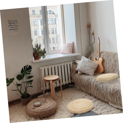 SOLUSTRE Handmade Corn Bran Seat Mat Eco-Friendly Meditation Pad Decorative Yoga Mat for Home