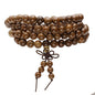 MILAKOO 108 Wood Beads Bracelet/Necklace Mala Prayer Buddha Meditation Link Wrist Bracelet… - style: 8mm
