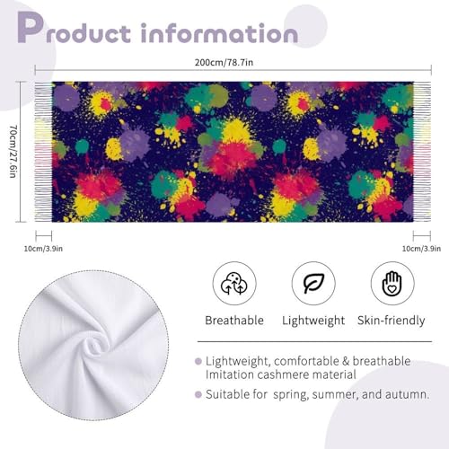 Big Oversized Long Scarves Pashmina Shawl Wrap Women gifts - color: Picture (650)