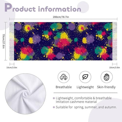 Big Oversized Long Scarves Pashmina Shawl Wrap Women gifts - color: Picture (650)