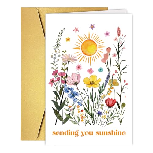 Cute Encouragement Thinking of You Card – For Husband, Wife, Best Friend, Brother, Sister, Man or Woman – Get Well Soon Card for Him Her, Support Cards - color: #7