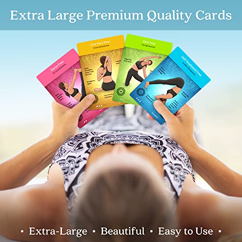 Yoga Cards and Stress Relief Cards Bundle – Yoga Sequencing Deck and Stress Relief Deck with Exercises on Mindfulness, Meditation, Anxiety Relief, and Relaxation
