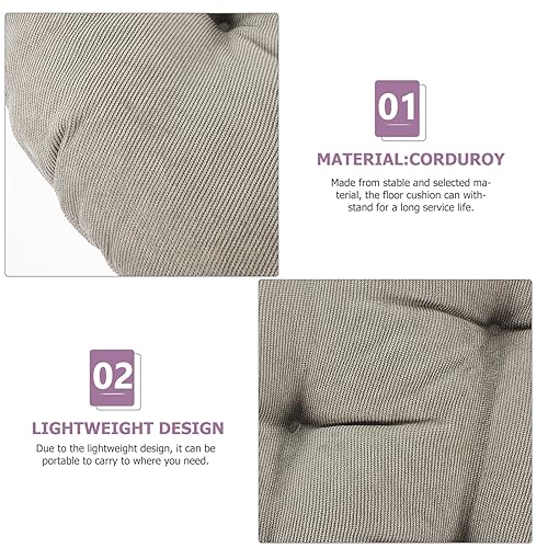 Mikinona Floor Pillow Seat Thick Meditation Cushion Outdoor Boho Pain Relief Pad