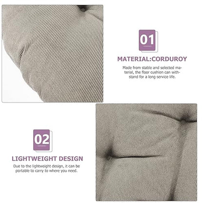 Mikinona Floor Pillow Seat Thick Meditation Cushion Outdoor Boho Pain Relief Pad