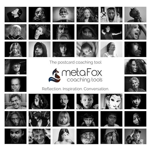 metaFox deep Pictures “Portraits of Emotions” – 52 Black and White Coaching Cards for Emotional Awareness, Therapy Tools for Teens and Adults, Visual Reflection Deck for Counselors and Facilitators - color: Portraits of Emotions