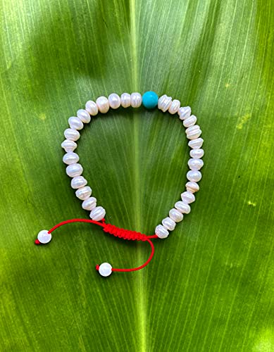 Handmade Fresh Water Wrist Mala Bracelet, Beaded Bracelet, Meditation Beads, Yoga Jewelry, Mindfulness Gift, Spiritual Accessory