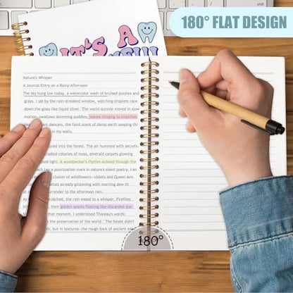Dentist Gifts Notebook, Dental Hygienist Assistant Gifts Journal, Groovy It's A Beautiful Day To Save Teeth Spiral Notebook Journal for Note Taking, Dental Office Supplies, 5.5x8.3 Inch - color: it's a beautiful day to save teeth
