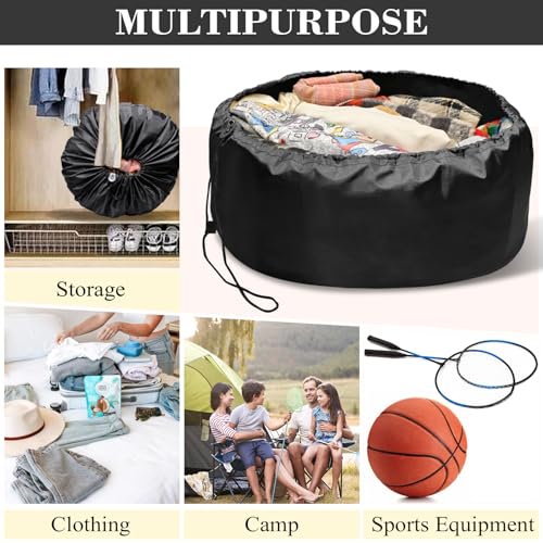 Quilt Storage Bag Large Multipurpose Storage Bag Space Saving Travel Laundry Bag Drawstring Waterproof Shoulder Duffle for Camping Outdoor Travel Home