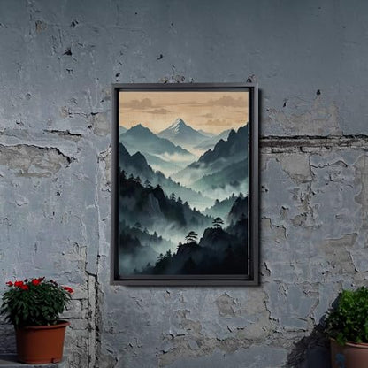 Japanese Wall Art, Minimalist Wall Art, Neutral Abstract Art, Modern Minimalist, Zen Wall Art, Zen Printed Wall Art, Japanese Art Print, Canvas, Wall
