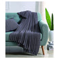 VCNY Home - Throw, Soft & Cozy Cotton Blanket, Cable Knit Home Decor (Dublin Grey, 50" x 70") - color: Grey