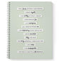 Gotcha Covered Notebooks Positive Self Talk Spiral Notebook / 8.5" x 11" Journal / 120 Wellness Tracking Pages/Durable Gloss Laminated Softcover/White Wire-o Spiral Binding/Made in the USA - style: Positive Self Talk