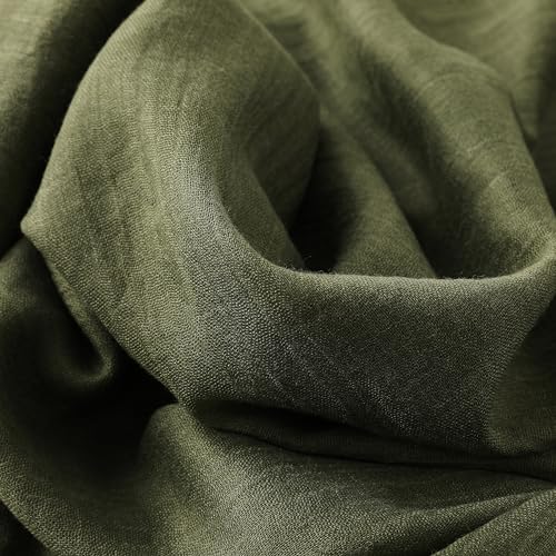 Jeelow Solid Color Scarf Wrap Shawl for Women Men – Soft Lightweight Head Scarf, All Season, Travel Beach Office Daily Wear - color: Forest Green