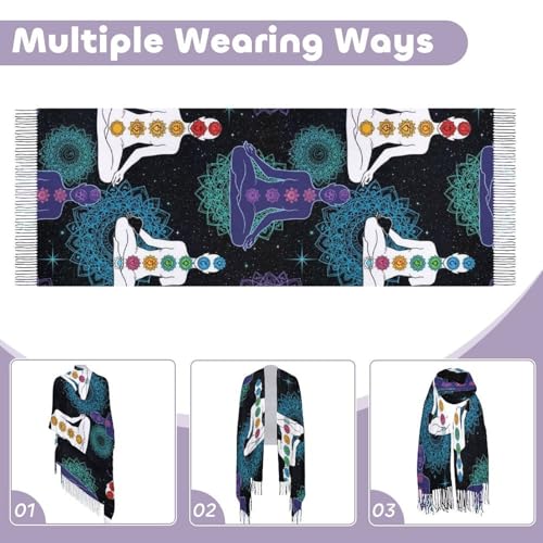Big Oversized Long Scarves Pashmina Shawl Wrap Women gifts - color: Picture (647)