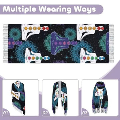 Big Oversized Long Scarves Pashmina Shawl Wrap Women gifts - color: Picture (647)