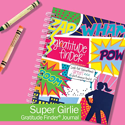 Gratitude Journal 52 Week Daily Positive Thinking for Thankfulness + Sticker Set | Gratitude Finder - color: Super Girlie + Grateful Heart Stickers
