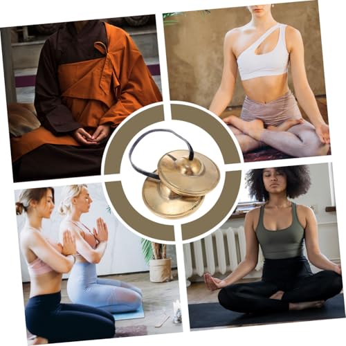 Yoga Meditation Cymbal Bell Chic Brass Instrument Perfect for Meditation Chime Sounds