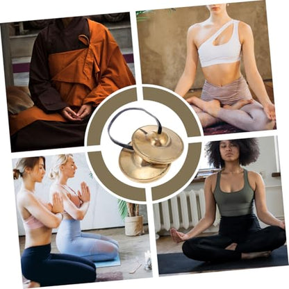 Yoga Meditation Cymbal Bell Chic Brass Instrument Perfect for Meditation Chime Sounds