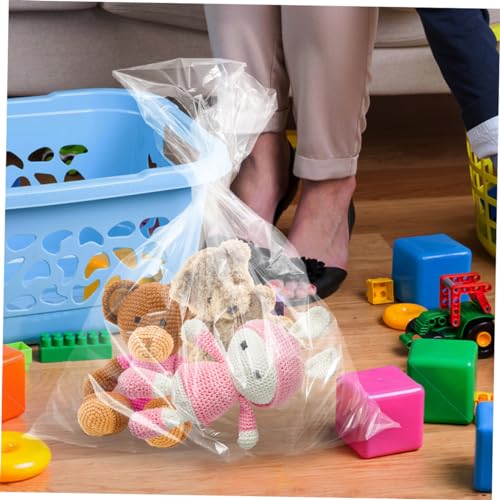 Alipis 4pcs Extra Large Transparent Pe Storage Bags for Luggage and Furniture Tear-Resistant Covers for Clothing Bedding and Toys Moving and Organization