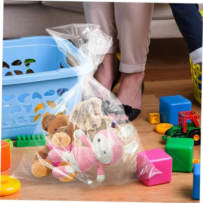 Alipis 4pcs Extra Large Transparent Pe Storage Bags for Luggage and Furniture Tear-Resistant Covers for Clothing Bedding and Toys Moving and Organization