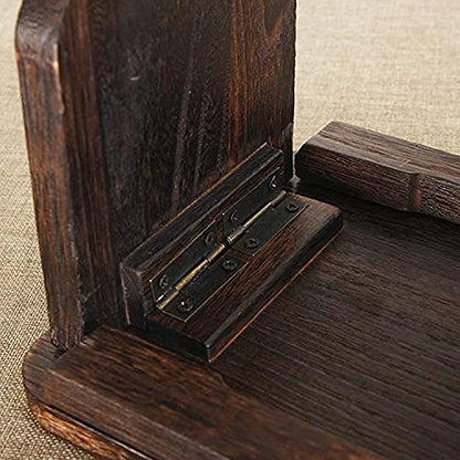 Portable Kneeling Meditation Bench with Foldable Legs, Perfect Kneeling Stool Ergonomic Solid Wood Yoga Bench for Extended Practice