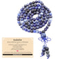 AD Beads 6mm 8mm 108 Prayer Mala Jasper Elastic Bracelet - Handmade Yoga Meditation Healing Power Energy Gifts for Unisex Adult. - color: Sodalite(Wisdom)