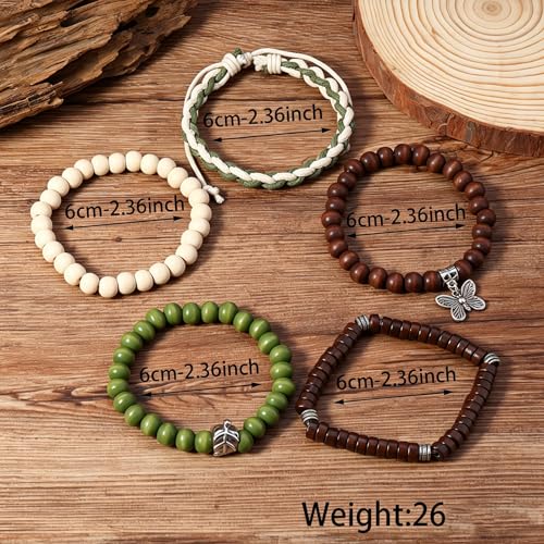 Gothic Bracelet Adjustable Punk Braided Leather Multilayer Grunge Set Bracelets Emo Metal Cuff Wrap Bangles Meaningful Gift - color: J-BZ-35