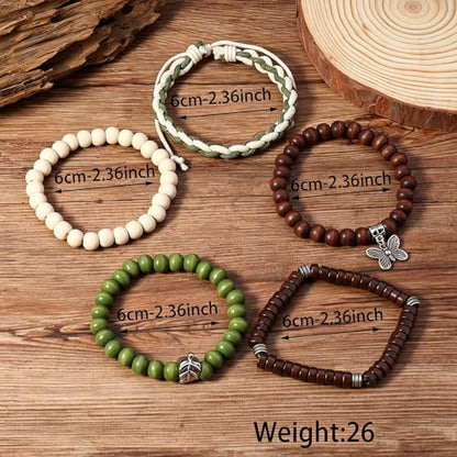 Gothic Bracelet Adjustable Punk Braided Leather Multilayer Grunge Set Bracelets Emo Metal Cuff Wrap Bangles Meaningful Gift - color: J-BZ-35