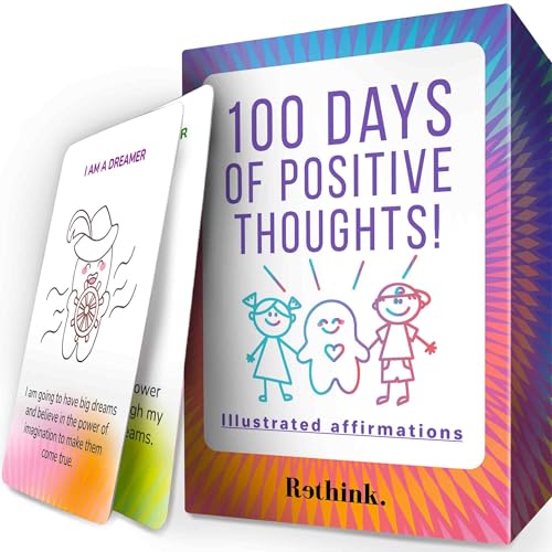 QUOKKA Affirmation Cards for Kids - Anxiety Relief Items Meditation Cards for Mental Health - Calming Self Care for Women - Perfect Mindfulness Gift for Children Teens - color: Affirmation
