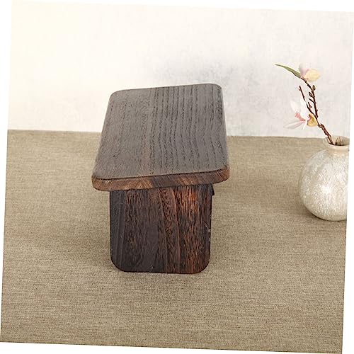 Totority Foldable Wooden Meditation Stool for Zen Practice Portable Kneeling Bench Comfortable Cushion for Meditation Tea Ceremonies and Prayer