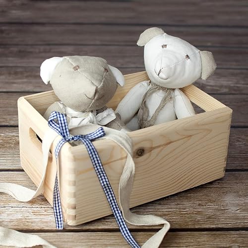 WELL HOME - Solid Pine Stackable Storage Box 30x20x15cm