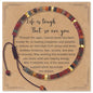 CASDAN Natural Crystal Beaded Bracelet for Women Natural Stone Adjustable Braided Rope Bracelets Spiritual Bracelet Inspirational Gifts - color: Picasso Marble