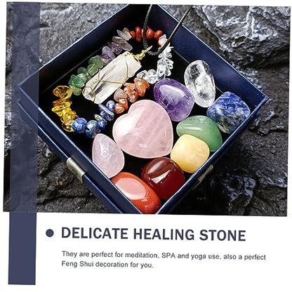 Chakra Crystal Stones Meditation Stone Decorative Healing Pocket Decorative Chakra Healing Kit