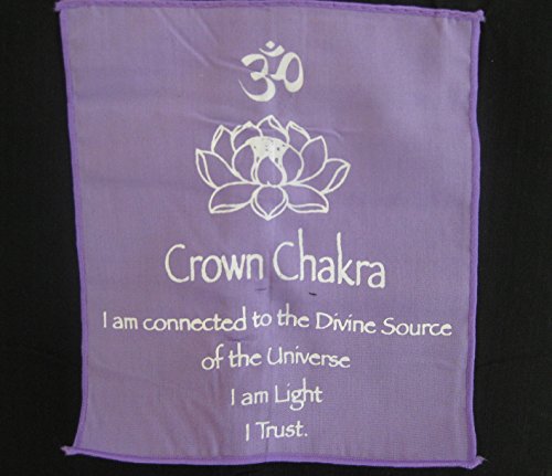 OMA 7 Chakra Meditation Wall Hanging Banner Prayer Flag Tibetian Buddhist Healing Balance Hanging - Large, 60" Long
