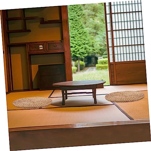 Levemolo Woven Rounded Seat Mat Thicken Meditation Mat Flexible Simple Beauty