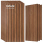 TO-TH Wood-Look Acoustic Wall Panels, 10 Pack 47.2” x 23.6” Acoustic Panels, Decorative Sound Absorbers Sound Dampening Panels for Home, Office, Basement, Cherry