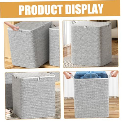 GLEAVI Quilt Storage Bag Multi-use Bedding Organizer for Clothes Blankets and Luggage Non-woven for Home Moving and Travel