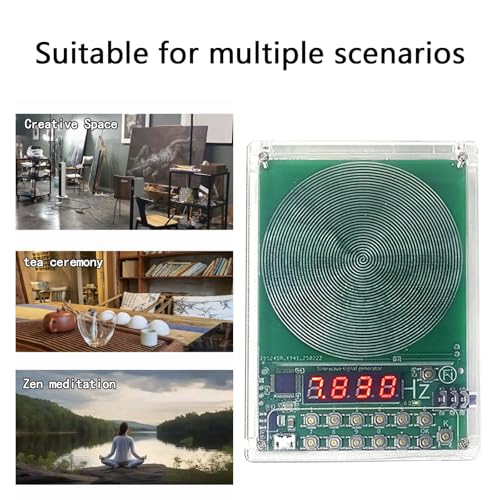 7.83Hz Frequency Generator for Healing, 0.1HZ-100000Hz Adjustable Sound Frequency Machine Healing Device, Schumann Wave Resonance Generator, USB Powered Sound Healing Frequency Device