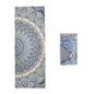 Travel Yoga Mat 1.5mm | Foldable, Lightweight Mat | Use for Travel, Backpacking, Yoga Retreat, Outdoors, Gym, Pilates, Machine Washable, Eco-Friendly - color: Blue