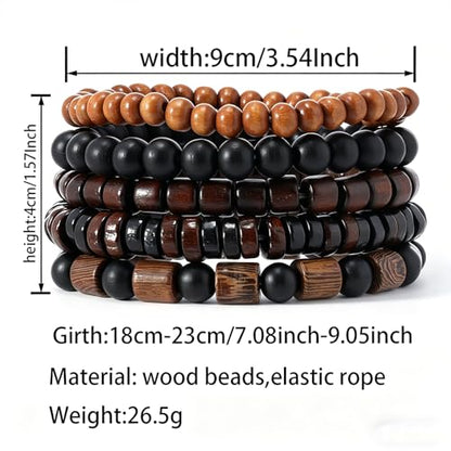 Gothic Bracelet Adjustable Punk Braided Leather Multilayer Grunge Set Bracelets Emo Metal Cuff Wrap Bangles Meaningful Gift - color: J-BZ-37